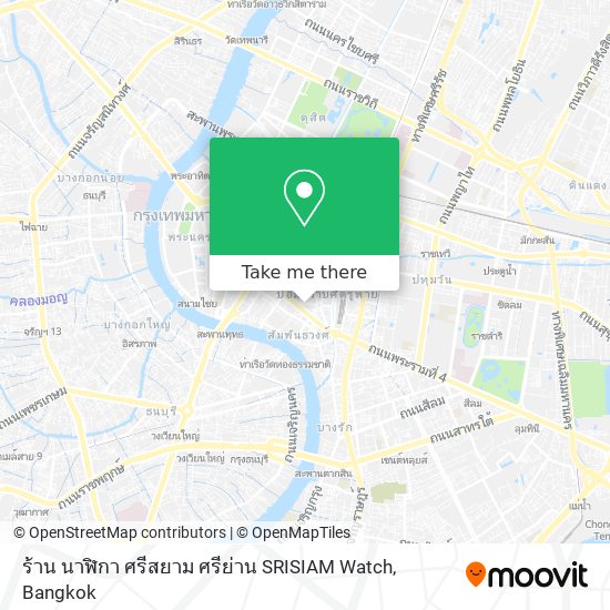 ร้าน นาฬิกา ศรีสยาม ศรีย่าน SRISIAM Watch map