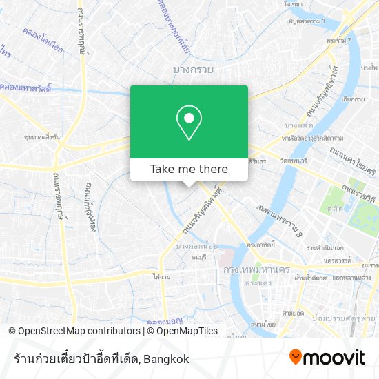 ร้านก๋วยเตี๋ยวป้าอี้ดทีเด็ด map