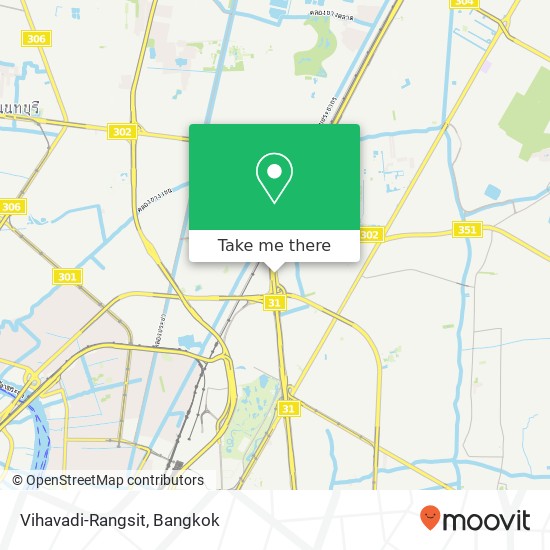 Vihavadi-Rangsit map