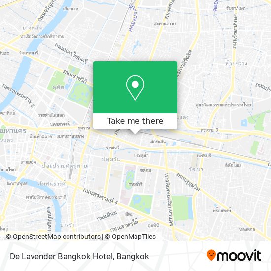 De Lavender Bangkok Hotel map