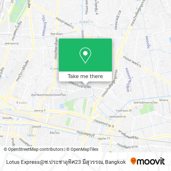 Lotus Express@ซ.ประชาอุทิศ23 มีสุวรรณ map