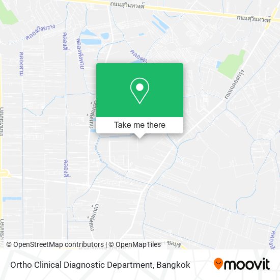 Ortho Clinical Diagnostic Department map