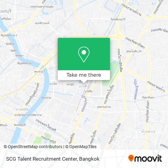 SCG Talent Recruitment Center map