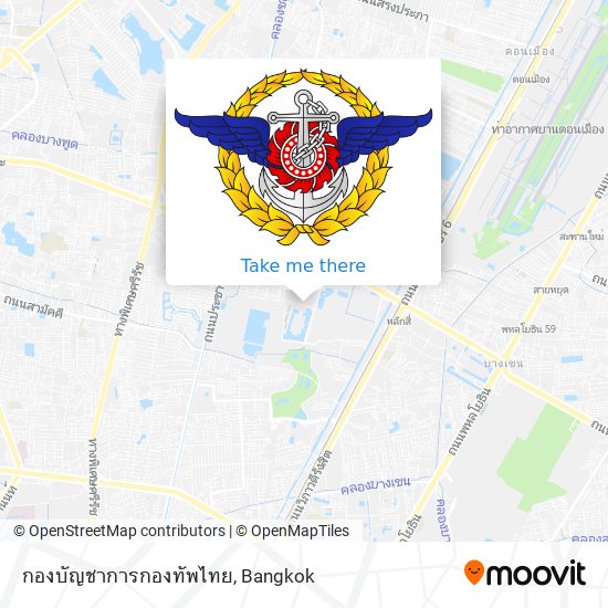 กองบัญชาการกองทัพไทย map
