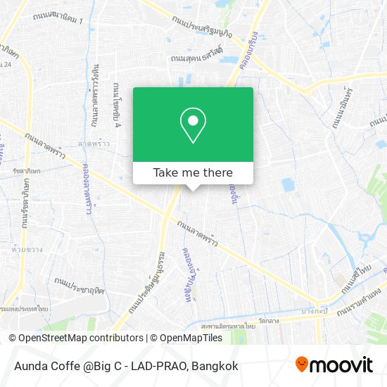 Aunda Coffe @Big C - LAD-PRAO map