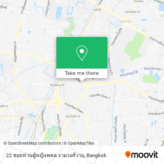 22 ซอยท่านผู้หญิงพหล งามวงศ์วาน map