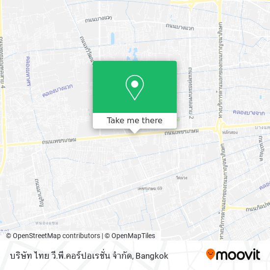 บริษัท ไทย วี.พี.คอร์ปอเรชั่น จำกัด map