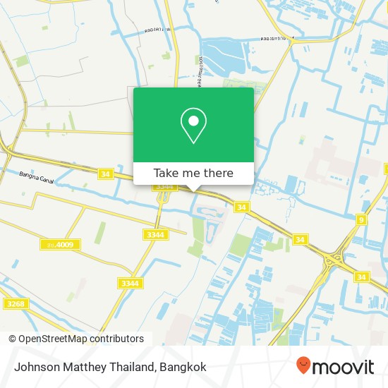 Johnson Matthey Thailand map