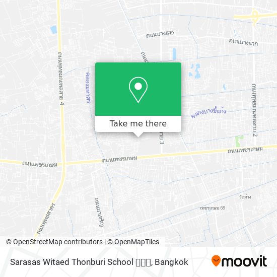 Sarasas Witaed Thonburi School  map