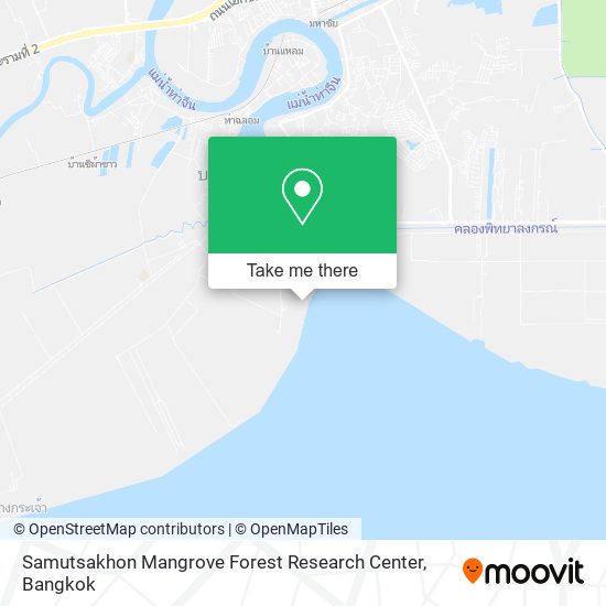 Samutsakhon Mangrove Forest Research Center map