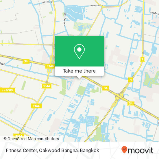 Fitness Center, Oakwood Bangna map