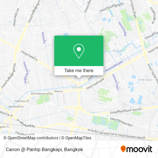 Canon @ Pantip Bangkapi map