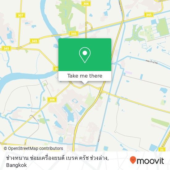 ช่างหนาน ซ่อมเครื่องยนต์ เบรค ครัช ช่วงล่าง map