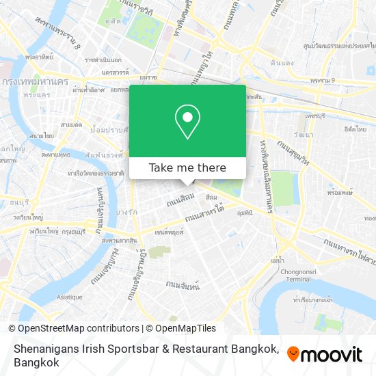 Shenanigans Irish Sportsbar & Restaurant Bangkok map