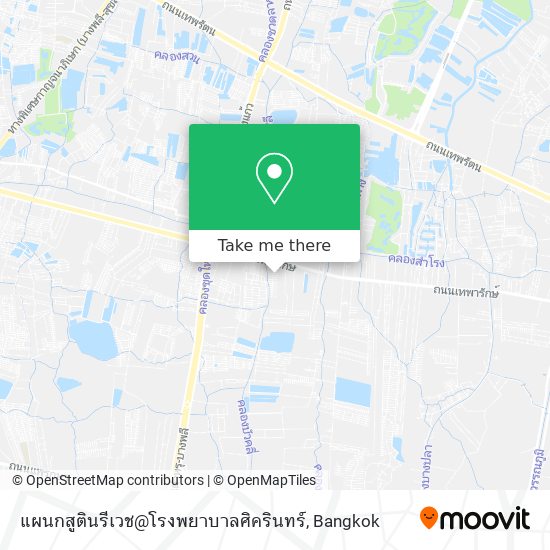 แผนกสูตินรีเวช@โรงพยาบาลศิครินทร์ map