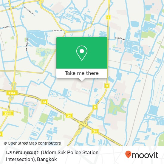 แยกสน.อุดมสุข (Udom Suk Police Station Intersection) map