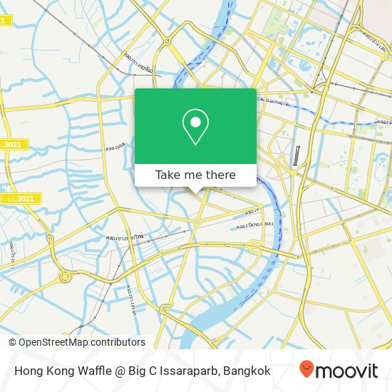 Hong Kong Waffle @ Big C Issaraparb map