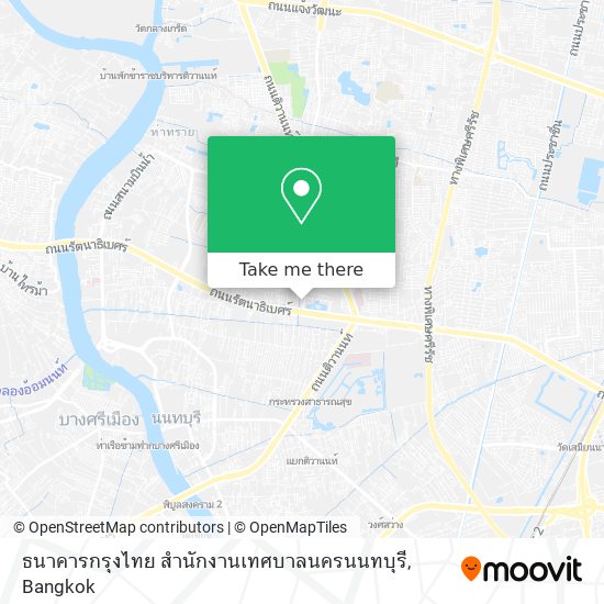 ธนาคารกรุงไทย สำนักงานเทศบาลนครนนทบุรี map