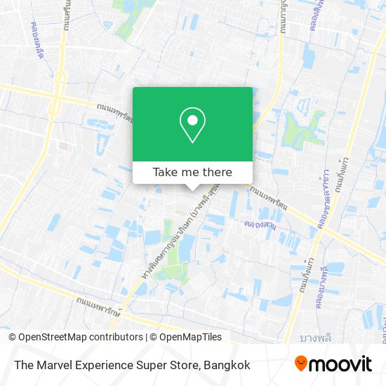 The Marvel Experience Super Store map