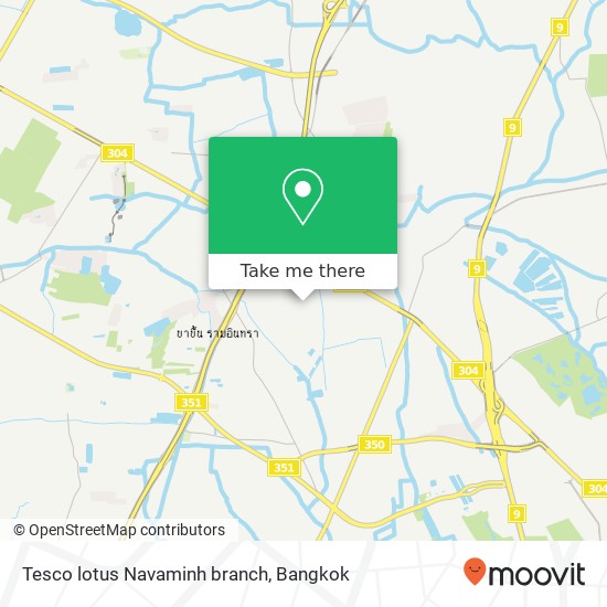 Tesco lotus Navaminh branch map