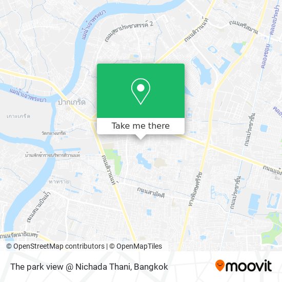 The park view @ Nichada Thani map