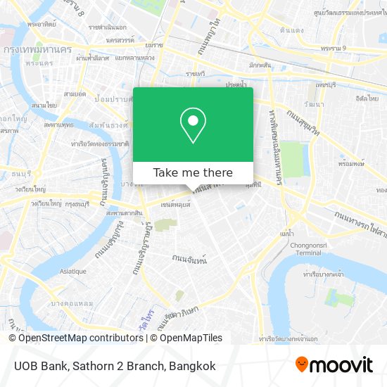 UOB Bank, Sathorn 2 Branch map