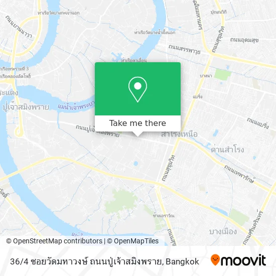 36 / 4 ซอยวัดมหาวงษ์ ถนนปู่เจ้าสมิงพราย map