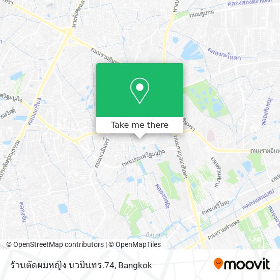 ร้านตัดผมหญิง นวมินทร.74 map