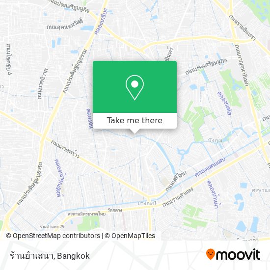 ร้านยำเสนา map
