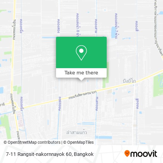 7-11 Rangsit-nakornnayok 60 map