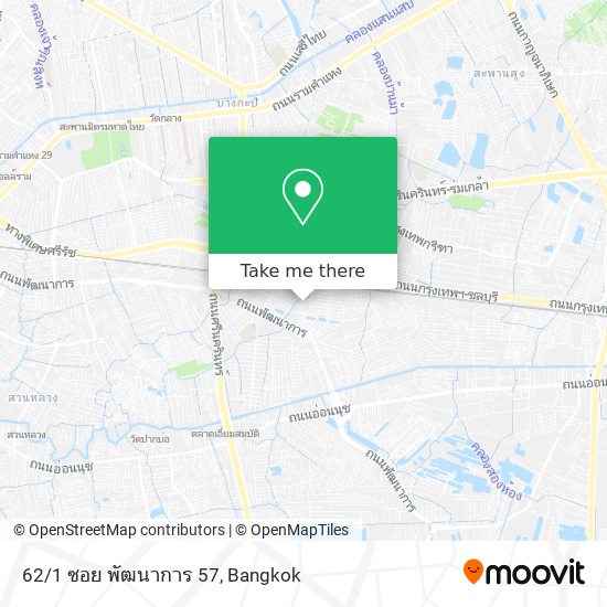 62/1 ซอย พัฒนาการ 57 map
