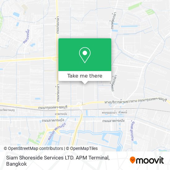 Siam Shoreside Services LTD. APM Terminal map