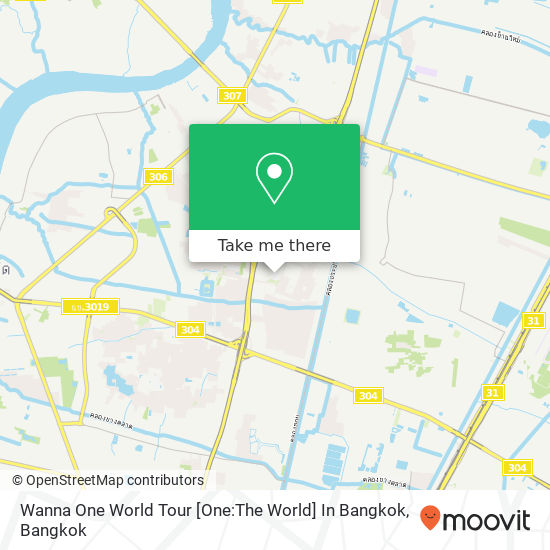 Wanna One  World Tour [One:The World] In Bangkok map