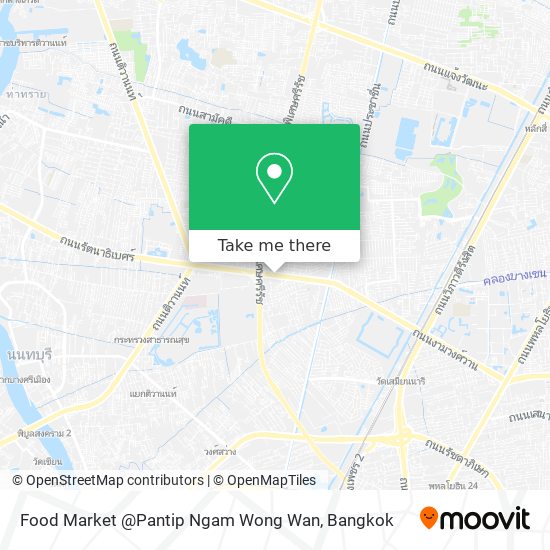 Food Market @Pantip Ngam Wong Wan map
