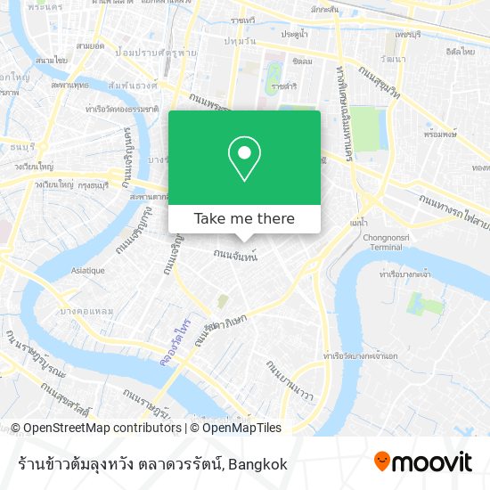 ร้านข้าวต้มลุงหวัง ตลาดวรรัตน์ map