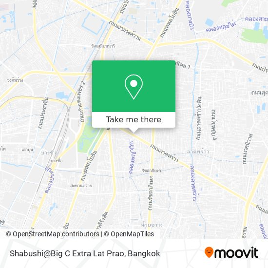 Shabushi@Big C Extra Lat Prao map