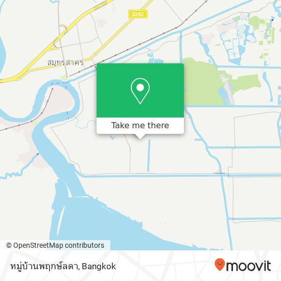 หมู่บ้านพฤกษ์ลดา map