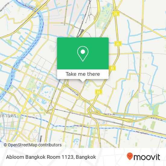 Abloom Bangkok Room 1123 map