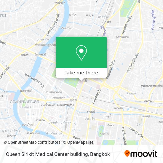 Queen Sirikit Medical Center building map