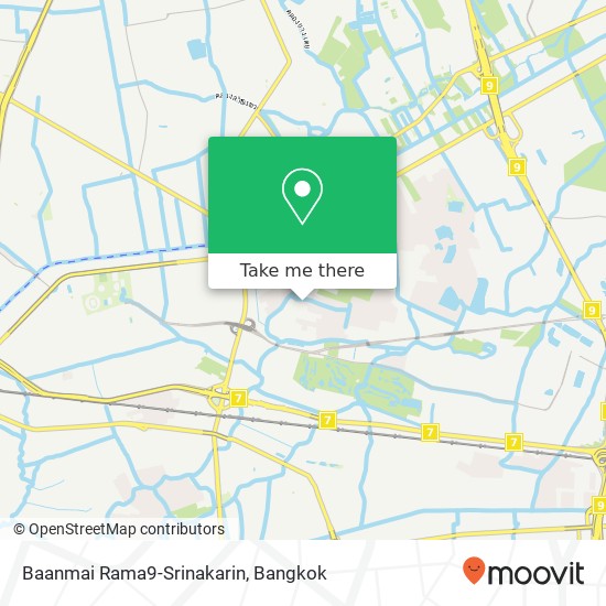 Baanmai Rama9-Srinakarin map
