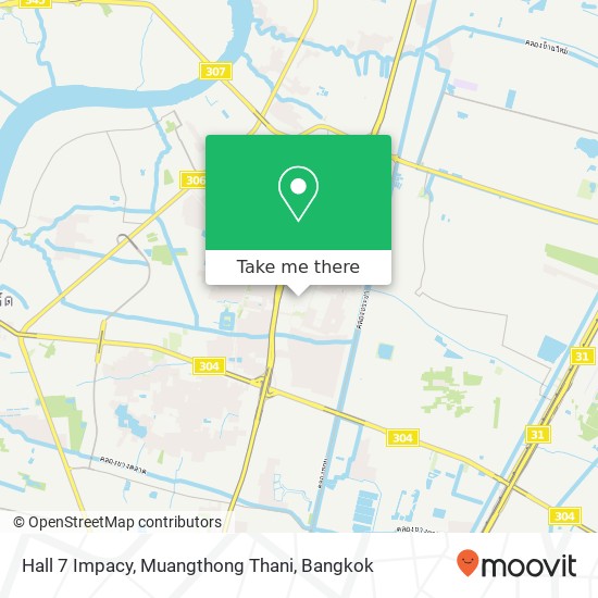 Hall 7 Impacy, Muangthong Thani map