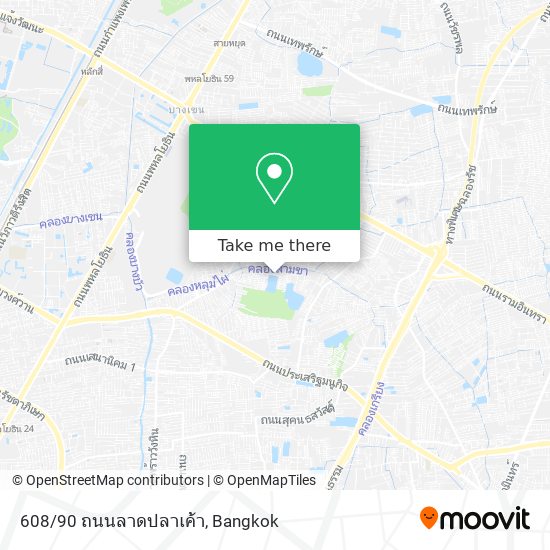 608/90 ถนนลาดปลาเค้า map