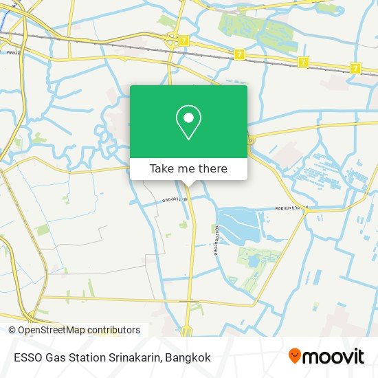 ESSO Gas Station Srinakarin map