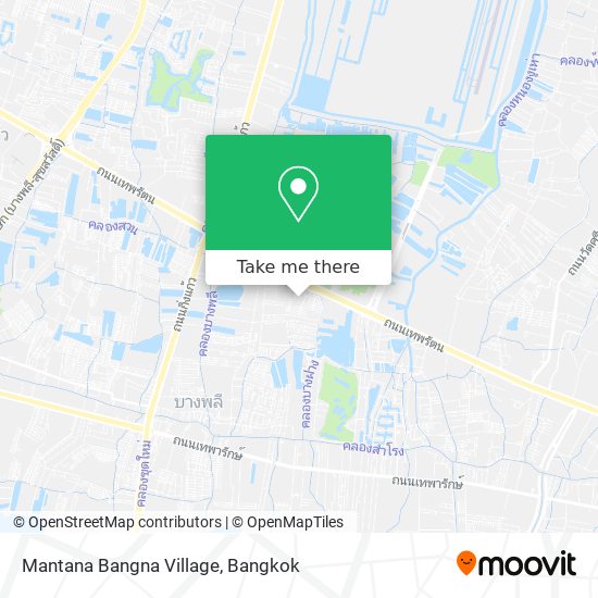 Mantana Bangna Village map