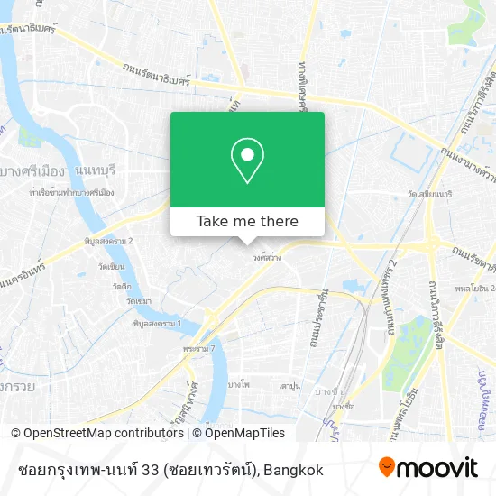 ซอยกรุงเทพ-นนท์ 33 (ซอยเทวรัตน์) map