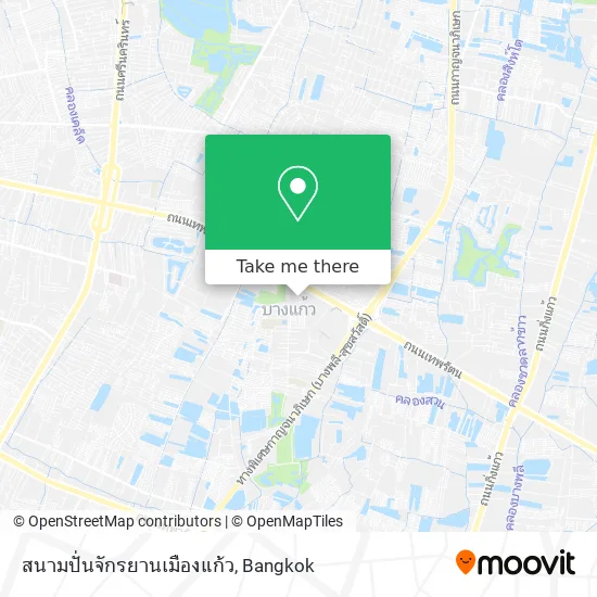 สนามปั่นจักรยานเมืองแก้ว map