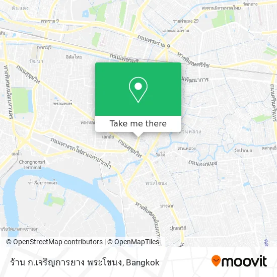 ร้าน ก.เจริญการยาง พระโขนง map