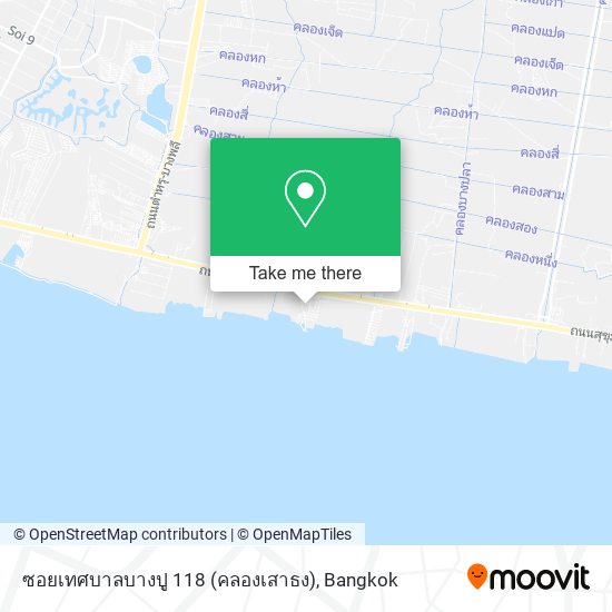 ซอยเทศบาลบางปู 118 (คลองเสาธง) map