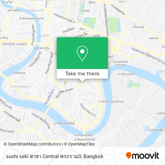 sushi seki สาขา Central พระราม3 map