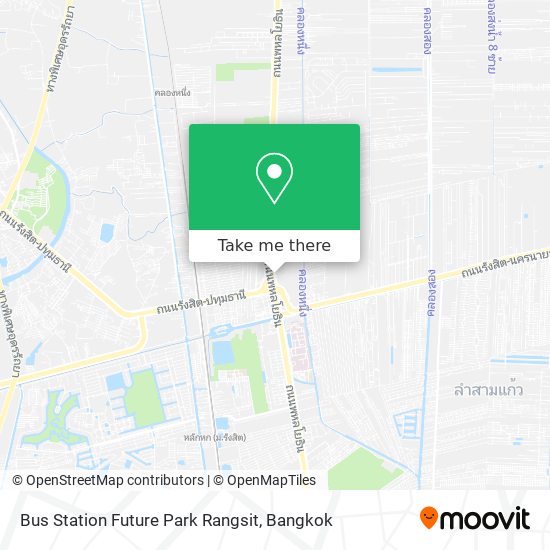 Bus Station Future Park Rangsit map